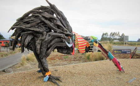 Neuseeland Skulptur Vogel Freiheitsmaschine