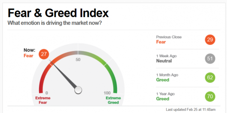 Fear Greed Index 25022020