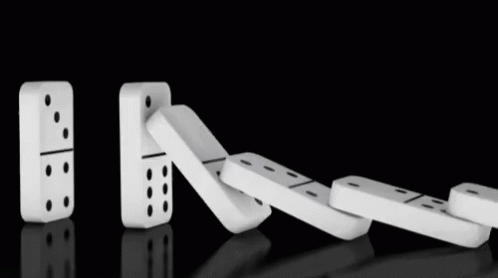 Dominos falling
